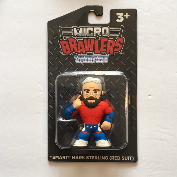 Smart Mark Sterling Pro Wrestling Crate Micro Brawler  Smart Mark Sterling Pro Wrestling Crate Micro Brawler. Wrestling Mini Figure.
